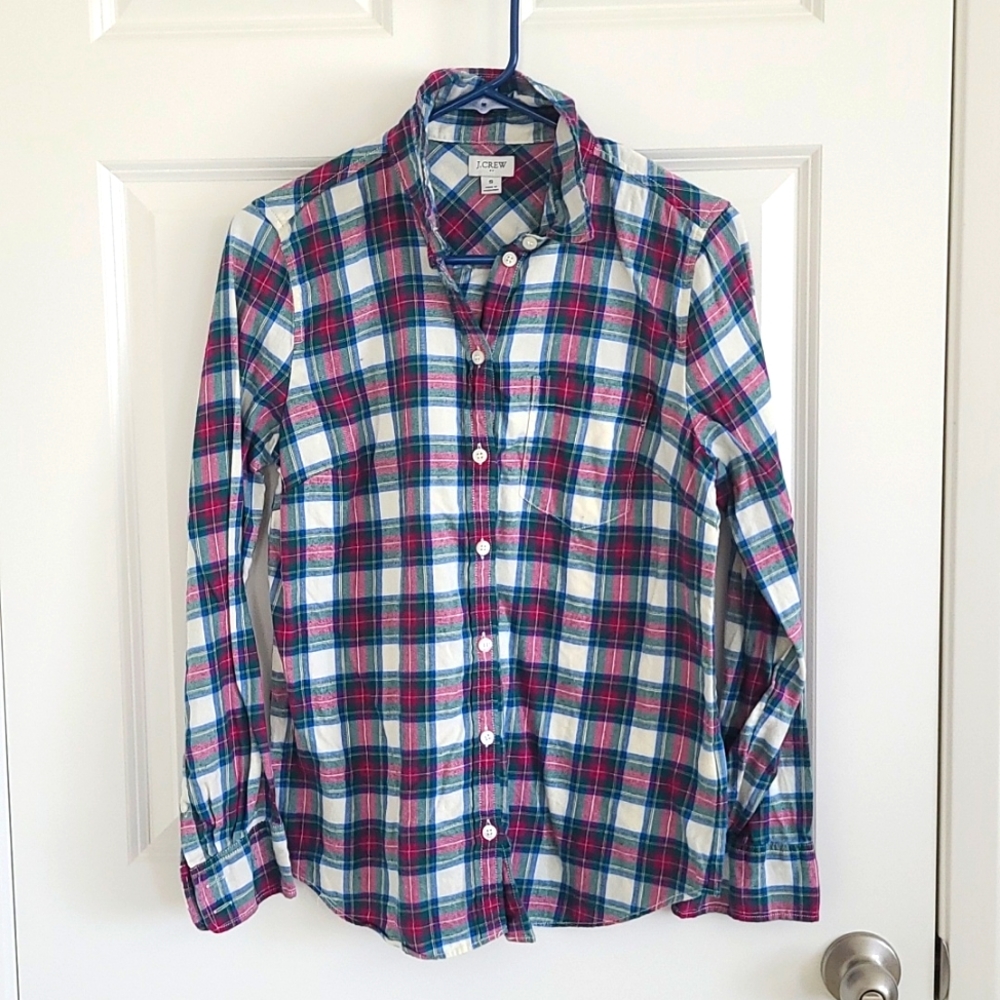 10/3 JCREW FLANNEL LONG SLEEVE
